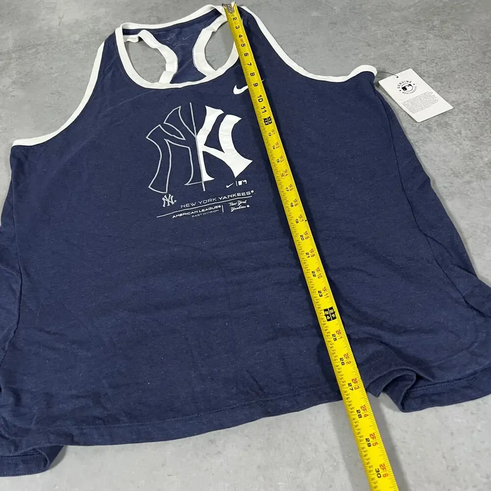 Nike New York Yankees MLB Womens Navy Team Tank Top Size XXL